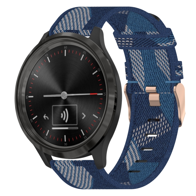 For Garmin Vivomove 3S 18mm Nylon Woven 