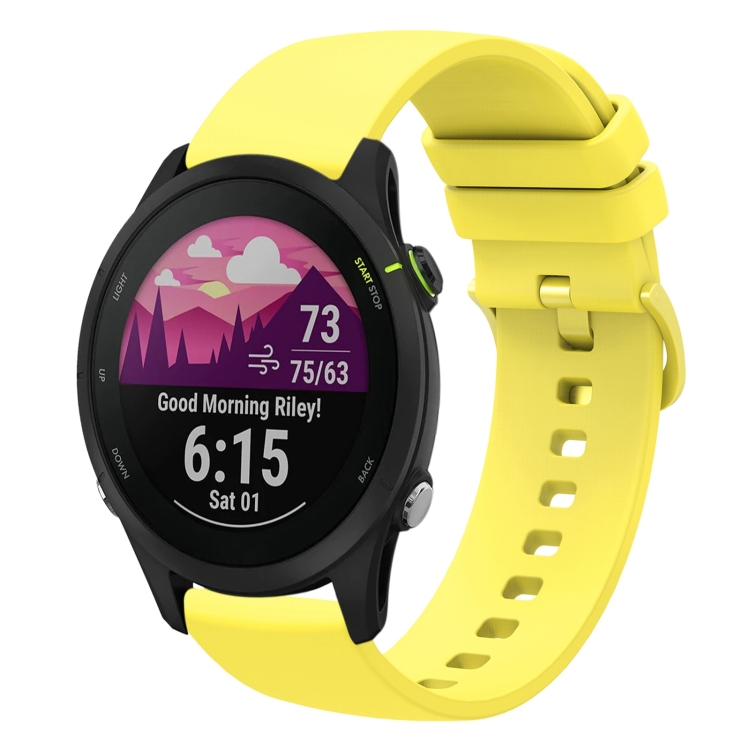 For Garmin 18mm Solid Color Soft Silicone