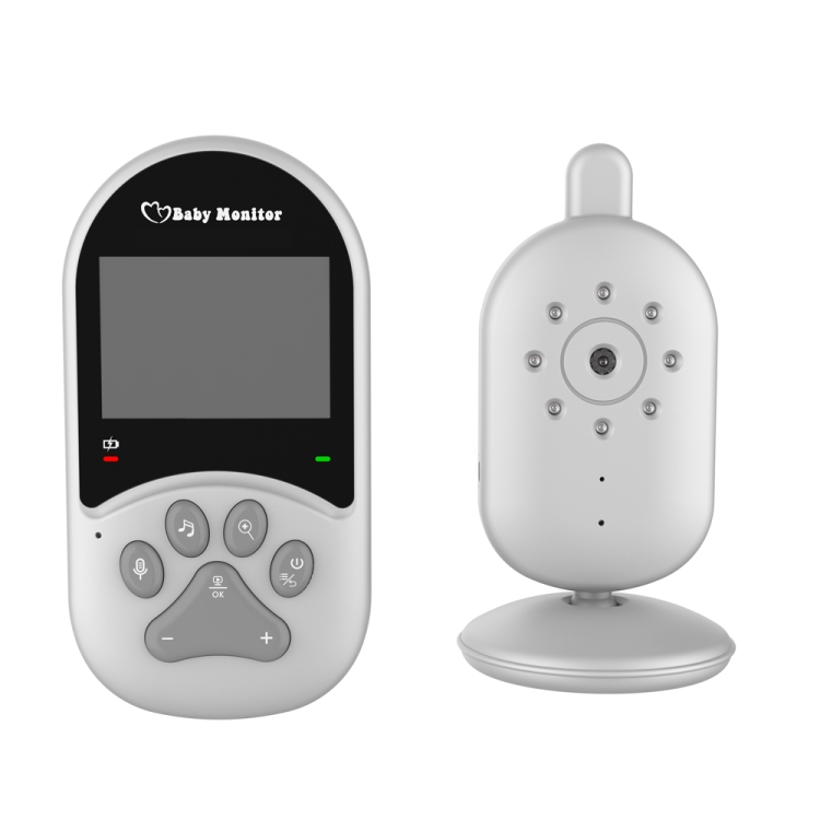 660 Moniteur bébé à écran LCD 2,4 pouces, conversation bidirectionnelle,  alarme de température sonore Lecture
