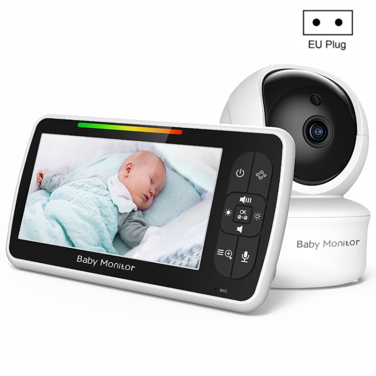 SM650 ワイヤレス ビデオ ベビー カメラ インターホン ナイト ビジョン 温度監視カム (EU プラグ)