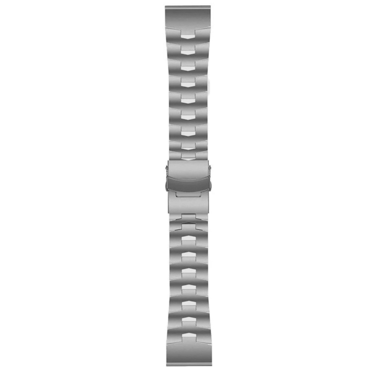For Garmin Instinct 22mm Titanium Alloy Quick Release Watch Band(Titanium  Gray)