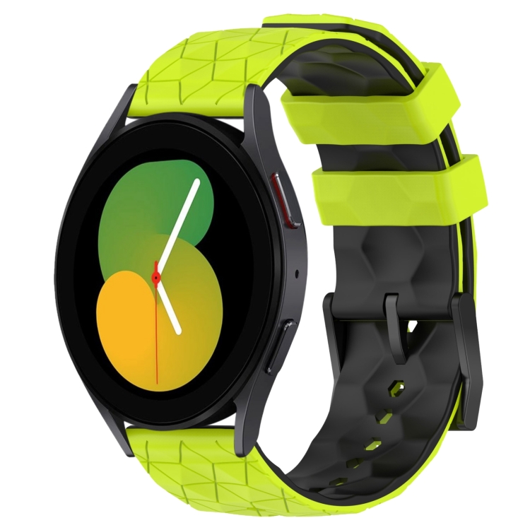 For Samsung Galaxy Watch 5 40mm 20mm Football Pattern Two-Color