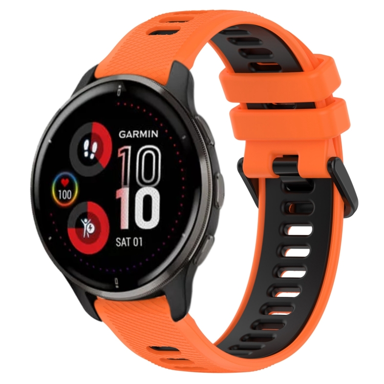 Bracelet en silicone pour Garmin Forerunner 45, orange