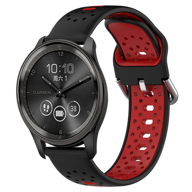 Correa de reloj inteligente para Huawei Watch GT3 46 mm 20 mm Hebilla de  mariposa de silicona bicolor (negro + blanco)