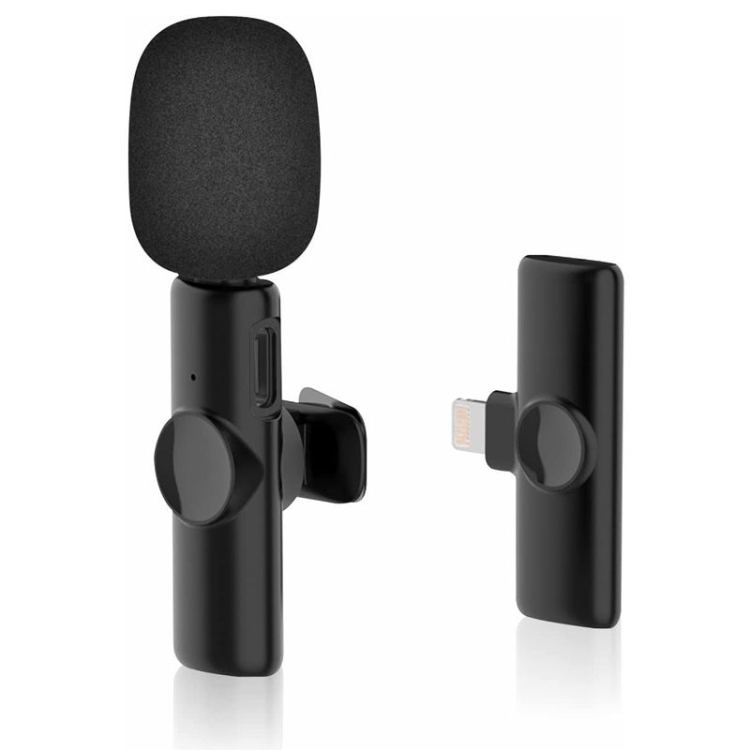 Microphone Lavalier Sans Fil Pour android Clip-On Phone Micro Sans Fil  Réduct