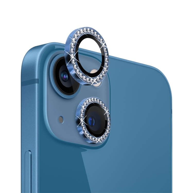 Vidrio Templado Protector Lente De Camara Para iPhone 13/ 13 Mini Blue