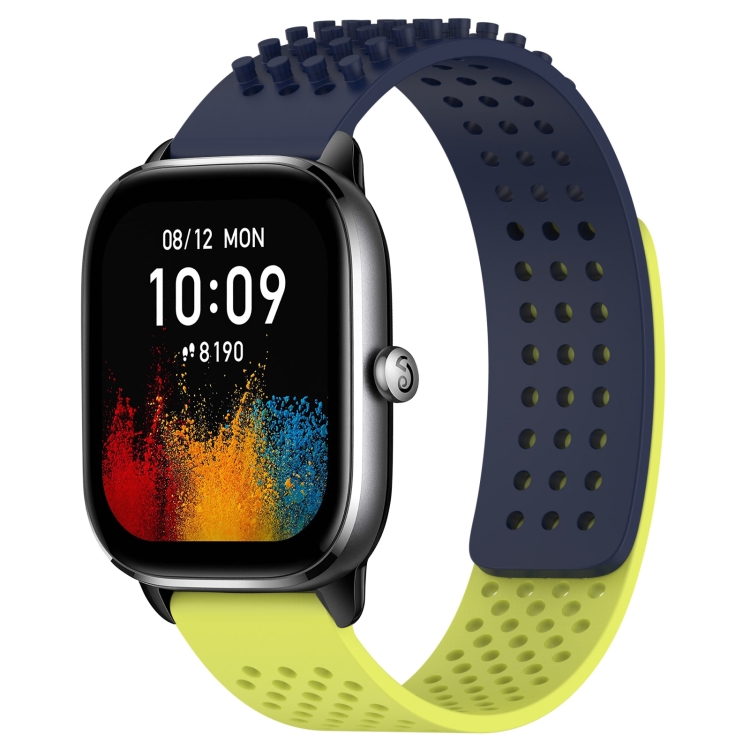 For Amazfit GTS 4 Mini 20mm Holes Breathable 3D Dots Silicone