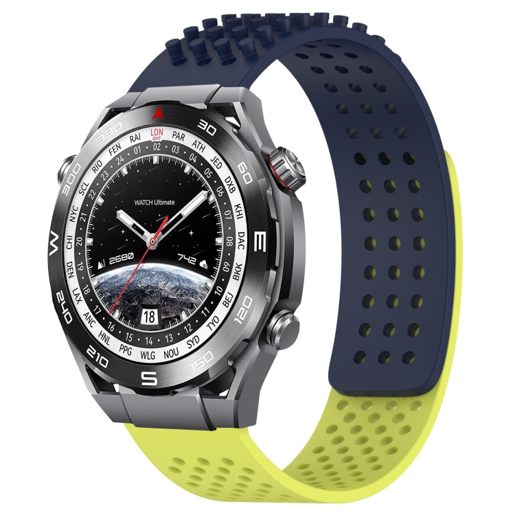 Para Huawei Watch Ultimate Correa de reloj de silicona con puntos