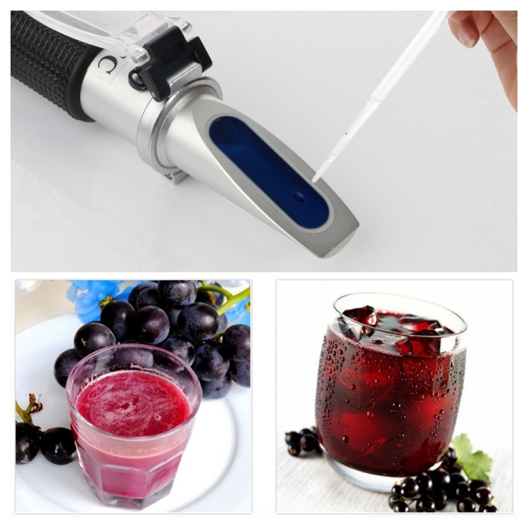 RZ121 Alcohol Refractometer Grape Wine Sugar Content 0~25% Alcohol  Concentration 0~40