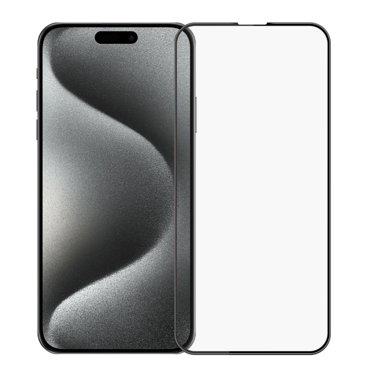 Protector Pantalla Privacidad Full 3D Negra Cristal Templado iPhone 15 Pro  Max