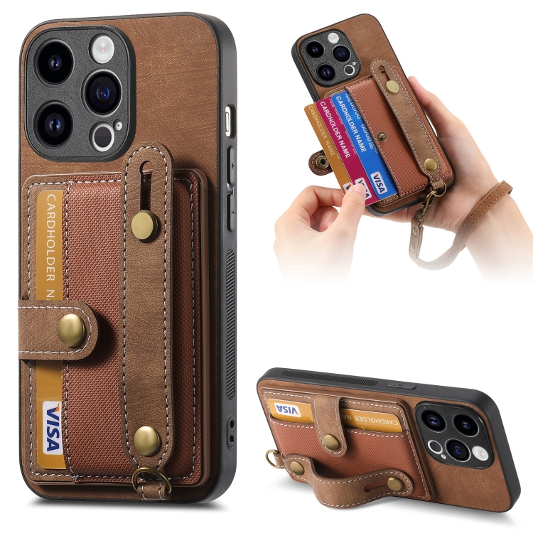 Qialino Classic iPhone 14 Pro Max Wallet Leather Case