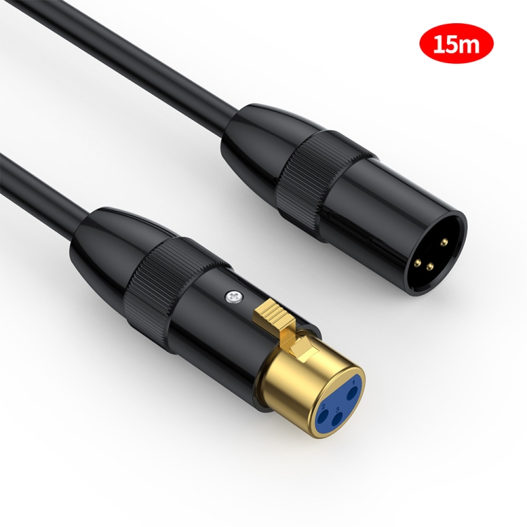 Audio Cable Mic Wire Cord Microphone Cable Extension Gold 3pin