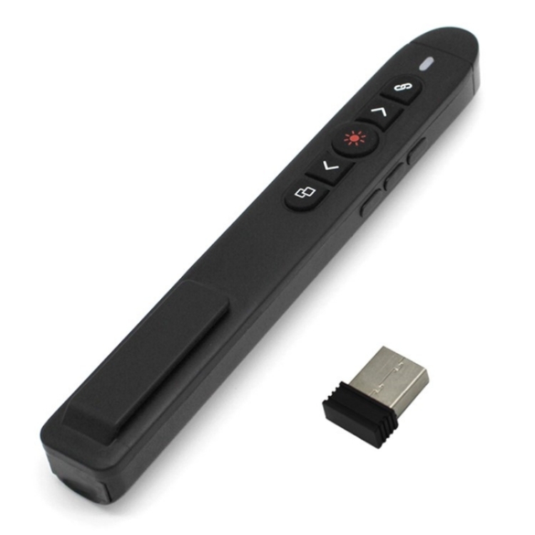 T5-H-L Red Laser Pointer Presentation Clicker 2.4GHz PPT Remote Control ...