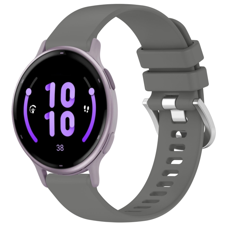 Garmin Vivoactive 4S Gris con hebilla plateada