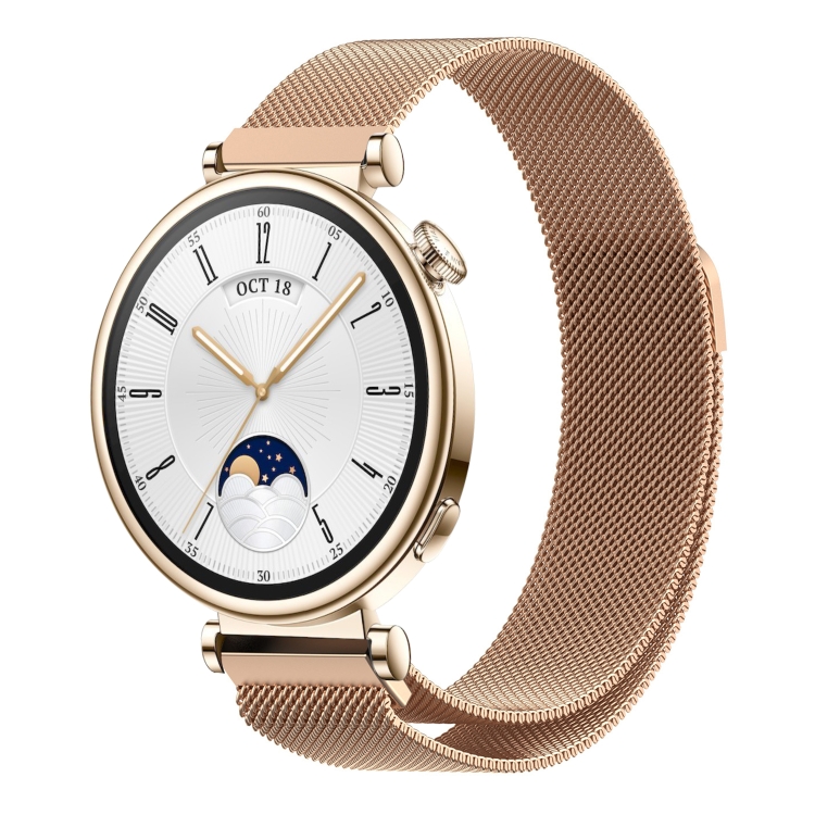 Huawei Watch GT4 41mm - Milanese Gold, På lager