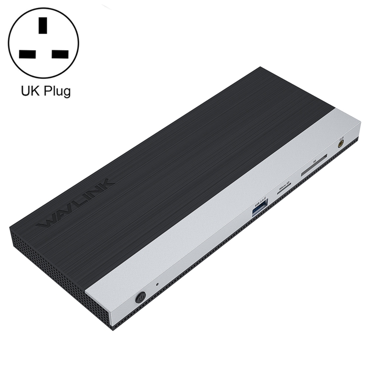 WAVLINK WL-UMD01 USB3.0 สถานีเชื่อมต่อแยก Gigabit Ethernet / DP / HD ...