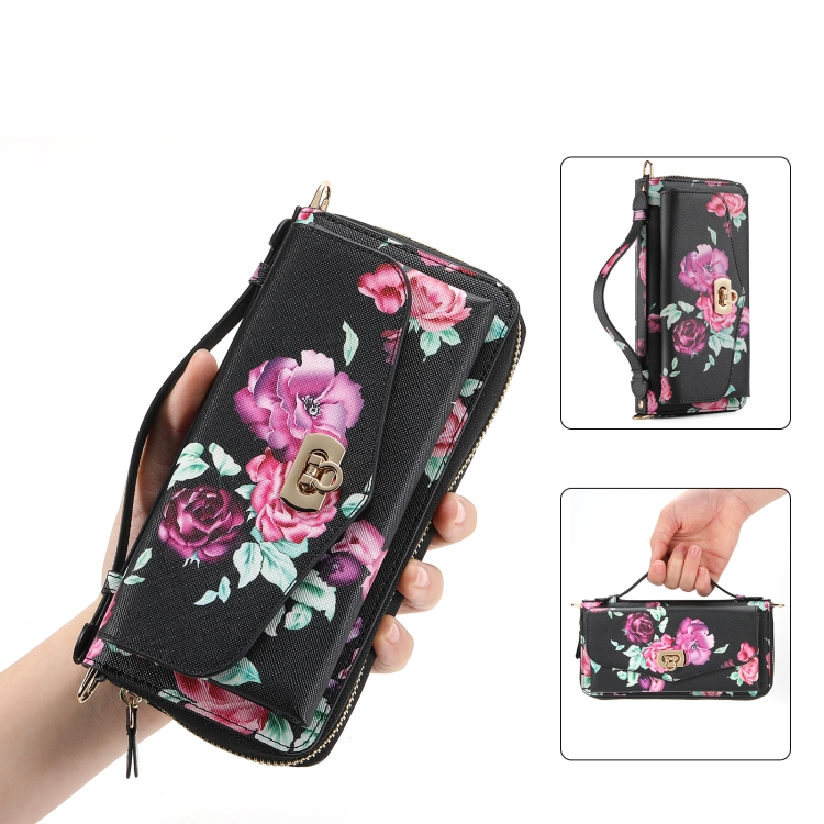 For Samsung Galaxy S24 Ultra S24+ Corssbody Strap Leather Wallet Bag Case  Cover