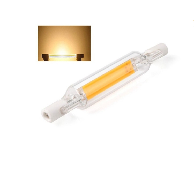 R7S LED Lamp COB Glass Tube 78MM 8W 118MM 13W Replace Halogen Bulb