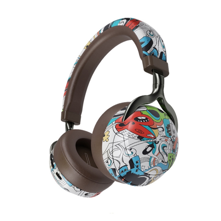 VJ086 Graffiti Headset Auriculares inalámbricos deportivos con Bluetooth  Auriculares con impresión en color de transferencia de