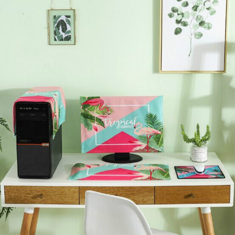 3 in 1 Simple Desktop Computer PC Dust Cover, Size: 23-24 inch ...