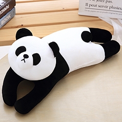 Elastic Plush C Shaped Animals Body Pillow Kids Bedding Pillow Sleeping  Companion Pillow(Panda)