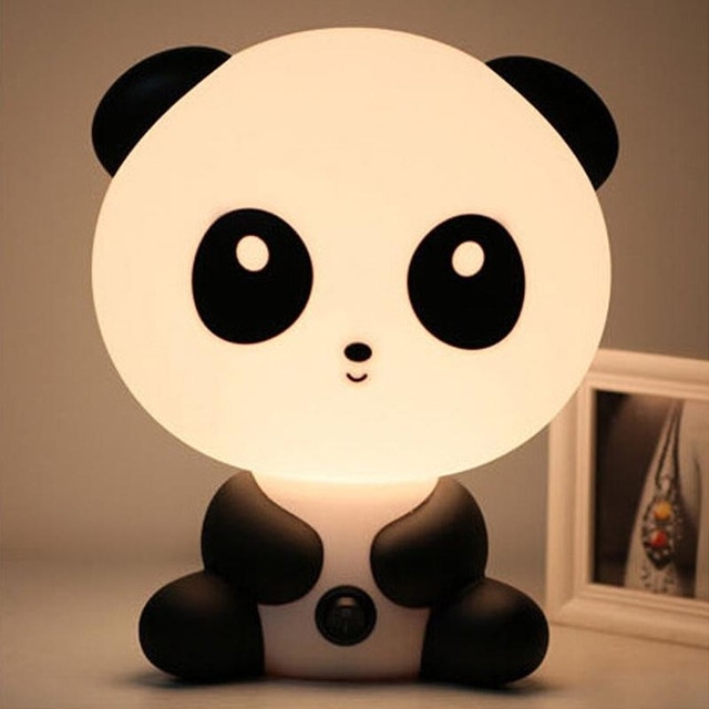 Baby Bedroom Lamps Night Light Cartoon Pets Pvc Plastic Sleep Led