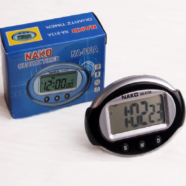 2 PCS Portable voiture horloge électronique test horloge de sport