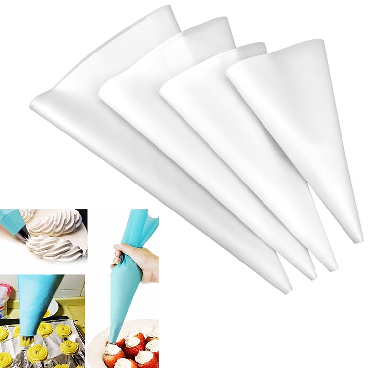 Silicone Icing Piping Bag,Reusable Cream Pastry Bag and 20× Stainless Steel  Nozzle Set DIY Cake Decorating Tool(20×Nozzle, 2×Icing Cream Pastry Bag