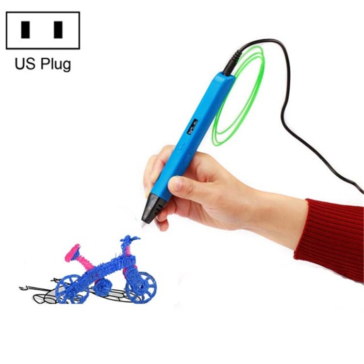 Stylo d'impression 3D de jouets éducatifs pour enfants RP800A, type de  prise: prise américaine (bleue)
