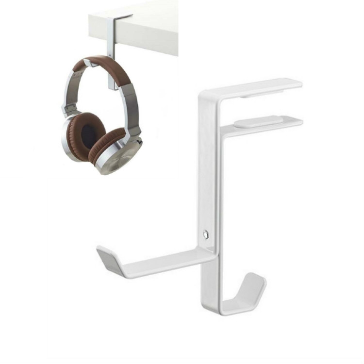 Auriculares Soporte para Dobles para Mesa de Aleación de Aluminio