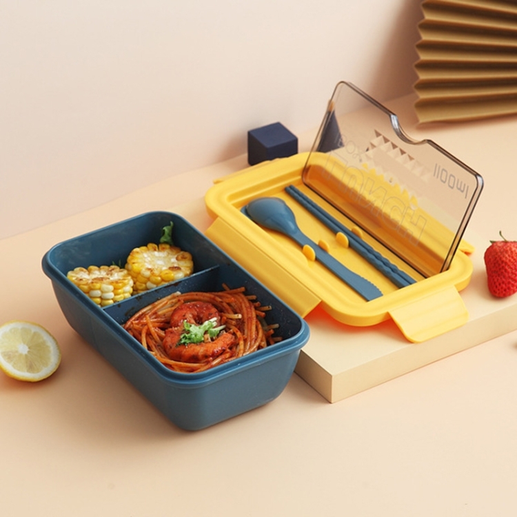 Microwave Special Lunch Box Glass Partitioned Fresh-keeping Box Student  Female Korean Version Cute Bento Lunch