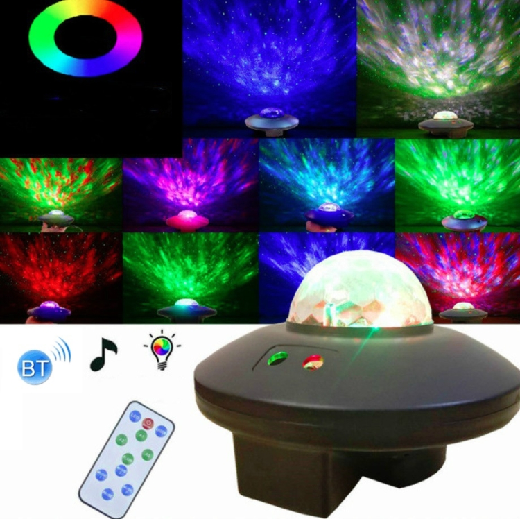 Led Disco Light, projecteur laser de musique de commande vocale avec  contrôleur