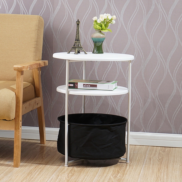 Sleek Minimalist Mini Round Sofa Corner Several Small Coffee Table ...