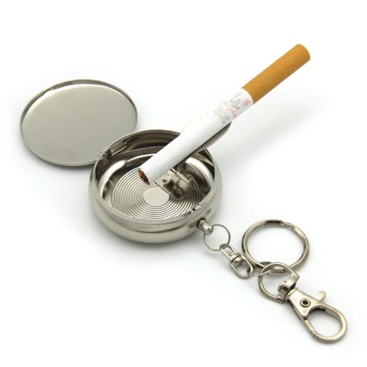  Cenicero portátil de bolsillo, cenicero para cigarrillos al  aire libre con tapa, llavero, cenicero portátil (morado) : Hogar y Cocina