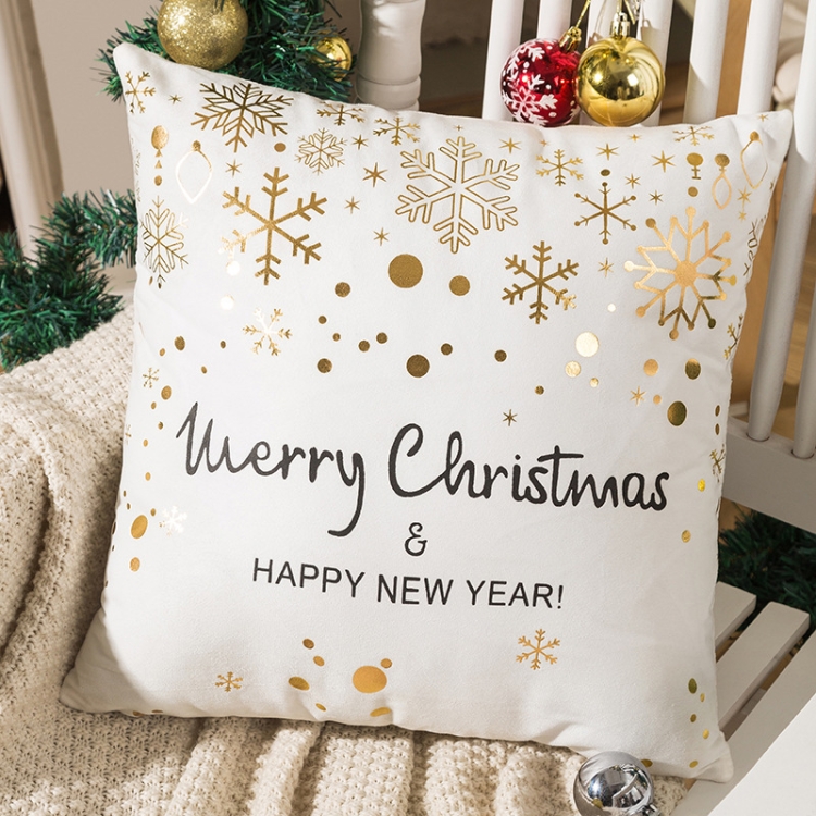 2pcs Christmas Pillow Protectors Coffee Pillowcase Covers 品質のいい
