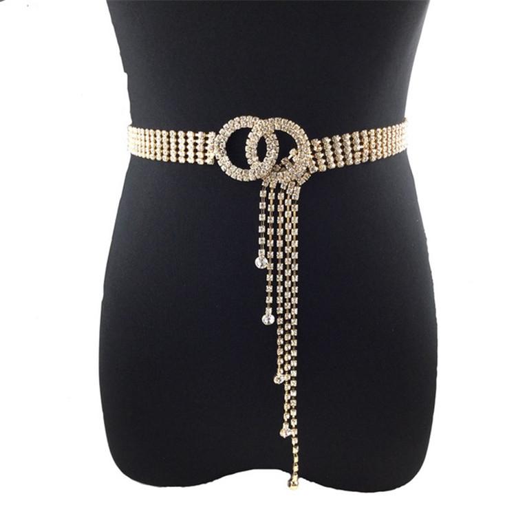 diamond waist chain belt