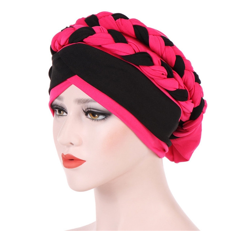 braided turban cap