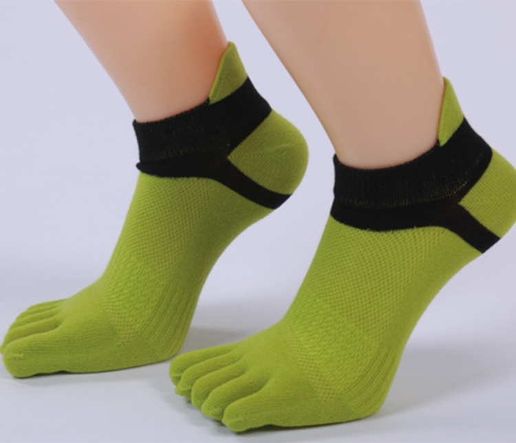 3Pairs Cotton Mens Five-Fingers Toe Sock Women Absorbent Soft Stocking  Socks US
