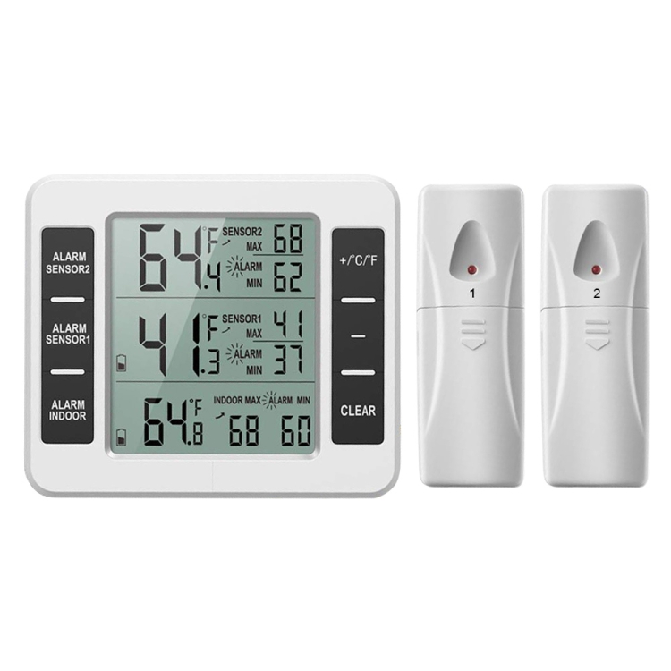 Indoor / Outdoor Thermometer, Fridge / Freezer Thermometer Digital