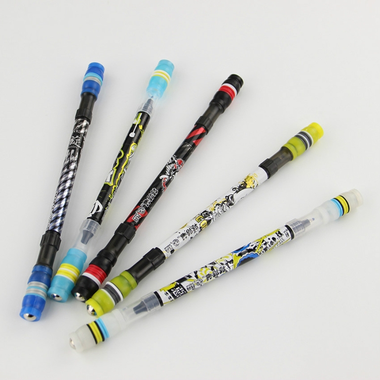 Non Slip Coated Spinning Ballpoint Pen Gaming Rolling Finger Rotating Playing 