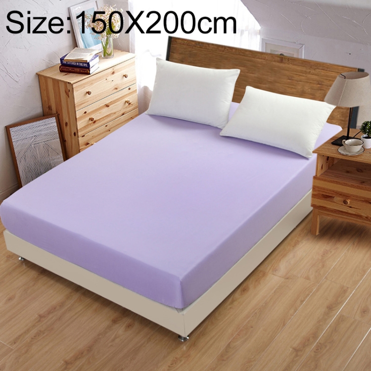 Funda de colchón con protector de colchón liso, sábana ajustable, tamaño: 150  x 200 cm