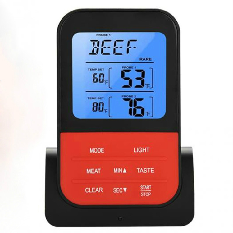 TURATA Thermomètre à viande sans fil avec minuteur, 2 sondes de