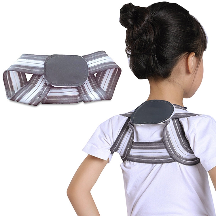 Children Adults Adjustable Magnetic Posture Corrector Back Pain Shoulder Support  Orthopedic Corset Spine Support Brace Belt(L)