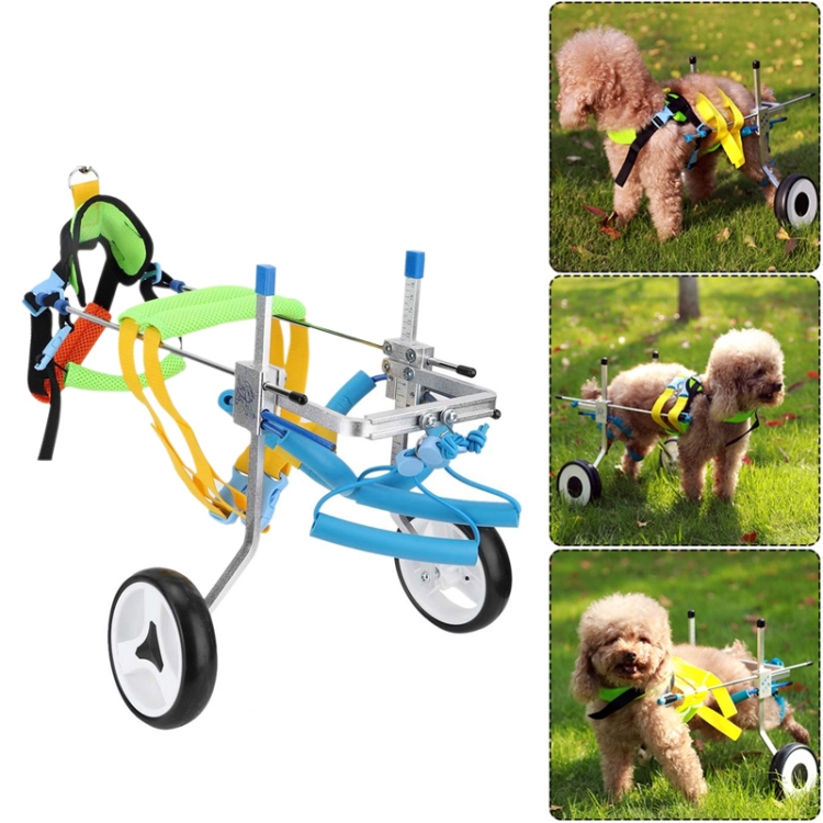 Silla de ruedas para mascotas Perro discapacitado Perro viejo Gato Asistido  para caminar Coche Pierna trasera