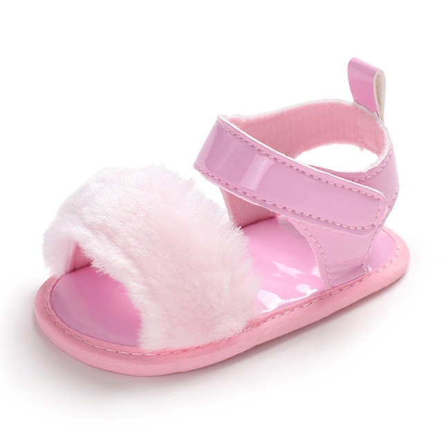 Cute Baby Girl Summer Sandals Shoes Soft Sole Antislip Sandals(Pink)