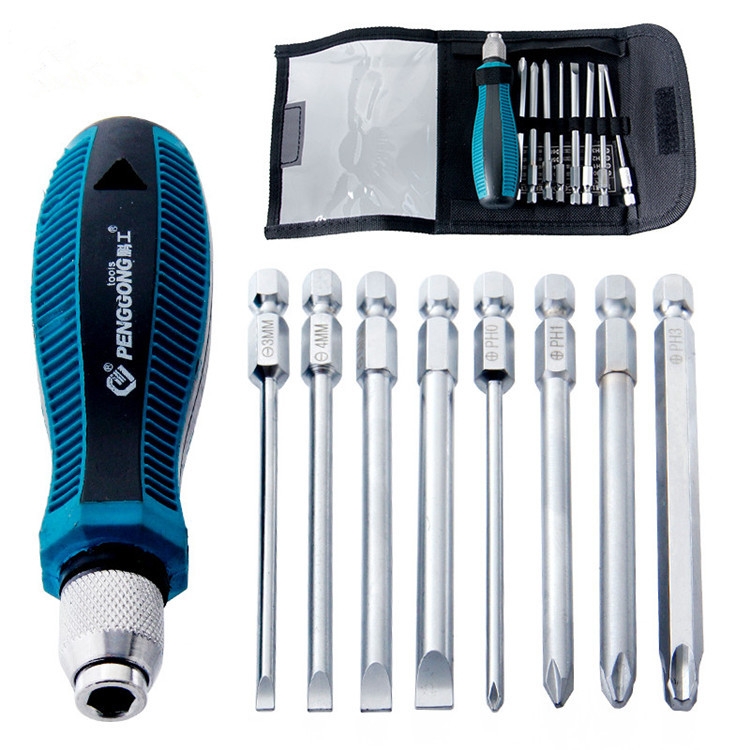 Pengong 8108 9 in 1 Mini Multifunction Screwdriver Set Combination