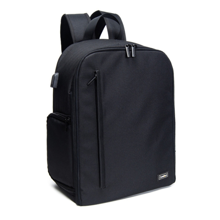 CADeN Shoulder Digital Camera Bag Outdoor Nylon Photography Backpack(Black (Big size))