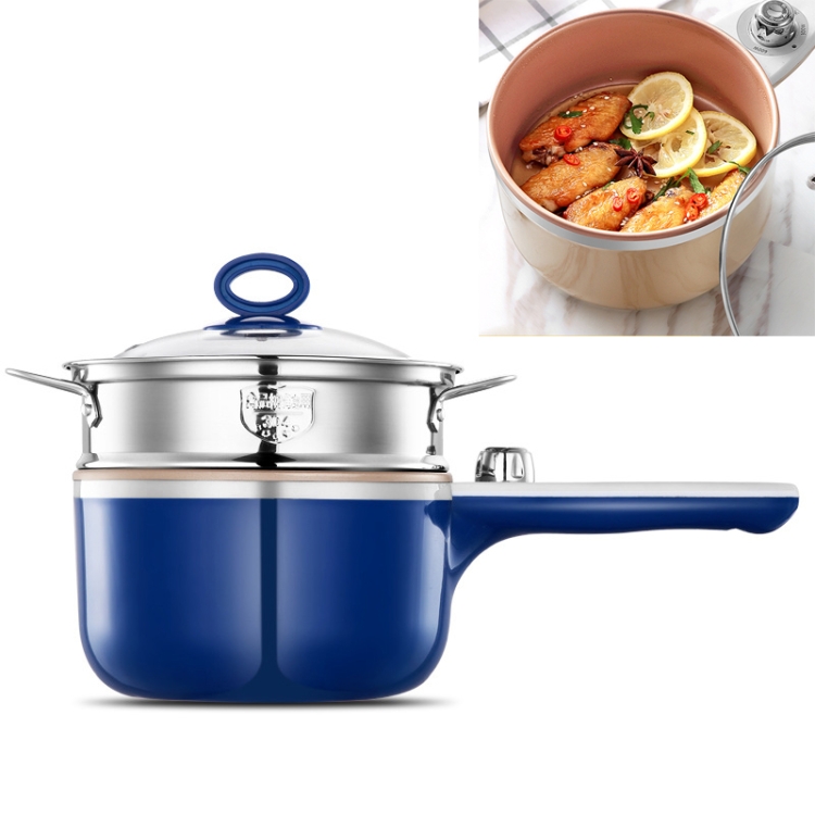 Multifunction Electric Cooking Machine Single / Double Layer Hot Pot  Electric Rice Cooker Non-Stick Pan Pots EU/US Plug 220V 300-600W