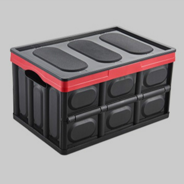 Boîte de rangement de coffre de voiture Boîte de rangement en plastique de voiture  pliable, taille: L (noir)