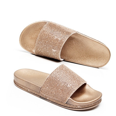 j slides bling sandals - Gem